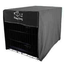 Load image into Gallery viewer, Extra Large Crate Cover Fits 42 Inch Dog Crates or Smaller. Easy to Put On, Take Off, and Adjust. Doubles as a Comfy Blanket. Slate Gray Lightweight and Breathable Polar Fleece
