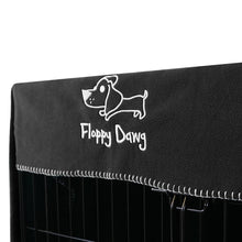 Load image into Gallery viewer, Extra Large Crate Cover Fits 42 Inch Dog Crates or Smaller. Easy to Put On, Take Off, and Adjust. Doubles as a Comfy Blanket. Slate Gray Lightweight and Breathable Polar Fleece