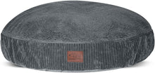 Load image into Gallery viewer, Floppy Dawg Universal Round Dog Bed Replacement Cover. Removable and Machine Washable Cover for Donut and Round Beds. XL 43W. Gray with Gray Top
