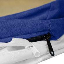 Load image into Gallery viewer, Large Dog Bed Replacement Cover and Waterproof Liner for Pillows up to 40” L x 28” W – Blue and Beige