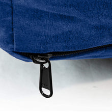 Load image into Gallery viewer, Extra Large Dog Bed with Blended Memory Foam, Removable Cover and Waterproof Liner. Made for Dogs up to 100lbs or More. (Blue and Beige)