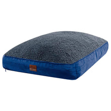 Load image into Gallery viewer, Extra Large Dog Bed with Blended Memory Foam, Removable Cover and Waterproof Liner. Made for Dogs up to 100lbs or More. (Blue and Gray)
