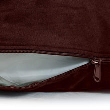 Load image into Gallery viewer, Large Dog Bed with Blended Memory Foam, Removable Cover and Waterproof Liner. Made for Dogs up to 90lbs. (Brown and Beige)