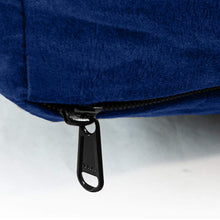 Load image into Gallery viewer, Large Dog Bed Replacement Cover for Pillows up to 40” L x 28” W – Blue and Gray