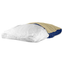 Load image into Gallery viewer, Large Dog Bed Replacement Cover for Pillows up to 40” L x 28” W – Blue and Beige