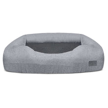 Load image into Gallery viewer, Large Bolster Dog Bed Replacement Cover for Beds up to 36” L x 30” W – Gray