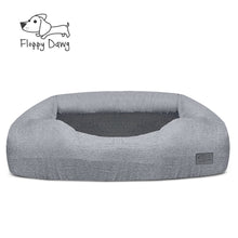 Load image into Gallery viewer, Large Bolster Dog Bed Replacement Cover for Beds up to 36” L x 30” W – Gray
