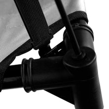 Load image into Gallery viewer, Just Chillin' Elevated Dog Bed Cot with Removable Canopy. Lightweight and Portable. High Quality Steel Construction. Large Gray 36” L x 30” W x 43” H