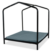 Load image into Gallery viewer, Just Chillin' Large Elevated Portable Dog House for Outdoor and Indoor Use. Water Resistant. Easy to Assemble, Lightweight, and Portable. 33" L x 29" W x 32" H