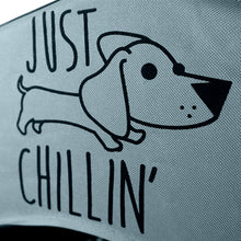 Load image into Gallery viewer, Just Chillin' Large Elevated Portable Dog House for Outdoor and Indoor Use. Water Resistant. Easy to Assemble, Lightweight, and Portable. 33" L x 29" W x 32" H