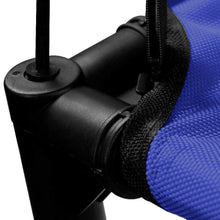 Load image into Gallery viewer, Just Chillin' Elevated Dog Bed Cot with Removable Canopy. Lightweight and Portable. High Quality Steel Construction. Medium Blue 30” L x 24” W x 28” H