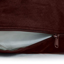 Load image into Gallery viewer, Large Dog Bed Replacement Cover for Pillows up to 40” L x 28” W – Brown and Beige