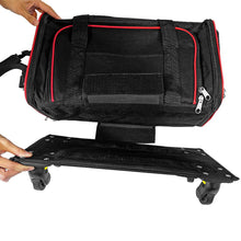 Load image into Gallery viewer, 3 in 1 Pet Carrier with Wheels for Dogs and Cats Up to 12 Pounds. Soft Sided Tote, Mesh Ventilation Windows, Removable Wheels. Airline Approved