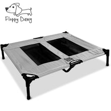 Load image into Gallery viewer, Just Chillin' Elevated Dog Bed Cot. Lightweight and Portable. High Quality Steel Construction. 36" L x 30" W x 7.5" H