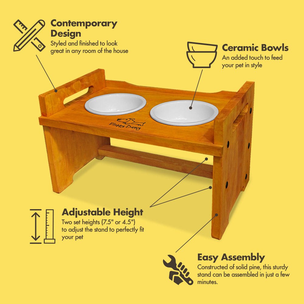 Dog Bowls With the Stand / Elevated Pet Bowls / Modern Feeder