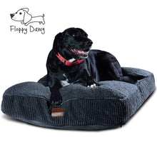 Load image into Gallery viewer, Extra Large Dog Bed with Blended Memory Foam, Removable Cover and Waterproof Liner. Made for Dogs up to 100lbs or More. (Gray)
