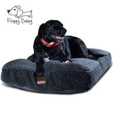 Load image into Gallery viewer, Extra Large Dog Bed with Blended Memory Foam, Removable Cover and Waterproof Liner. Made for Dogs up to 100lbs or More. (Gray)