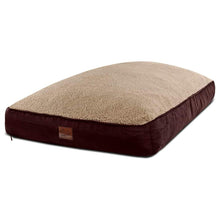Load image into Gallery viewer, Extra Large Dog Bed with Blended Memory Foam, Removable Cover and Waterproof Liner. Made for Dogs up to 100lbs or More. (Brown and Beige)
