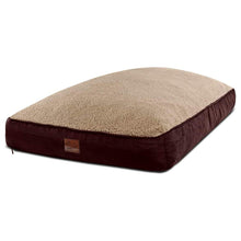 Load image into Gallery viewer, Extra Large Dog Bed with Blended Memory Foam, Removable Cover and Waterproof Liner. Made for Dogs up to 100lbs or More. (Brown and Beige)