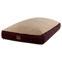 Load image into Gallery viewer, Extra Large Dog Bed Replacement Cover for Pillows up to 48” L x 30” W – Brown and Beige
