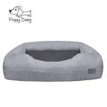 Load image into Gallery viewer, Large Bolster Dog Bed Replacement Cover for Beds up to 36” L x 30” W – Gray
