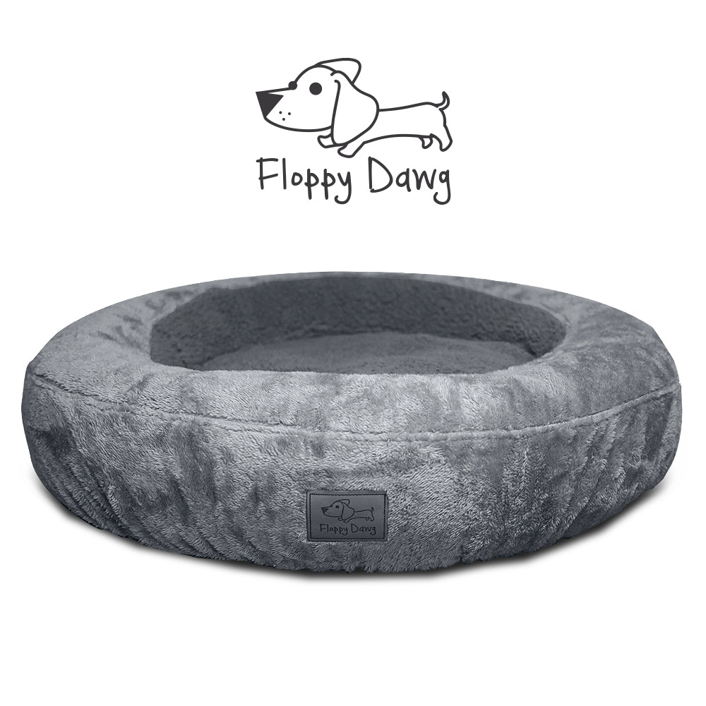 Round dog bed replacement cover discount
