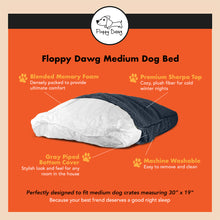 Load image into Gallery viewer, Medium Dog Bed with Blended Memory Foam, Removable Cover and Waterproof Liner. Made for Dogs up to 40lbs. (Gray)
